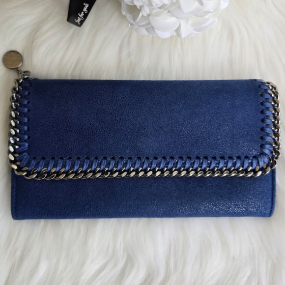 Stella McCartney Handbags - 💙Stella McCartney Falabella Blue Continental Wallet